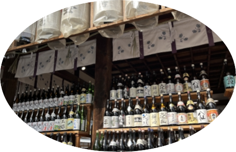 会社の酒蔵の外観